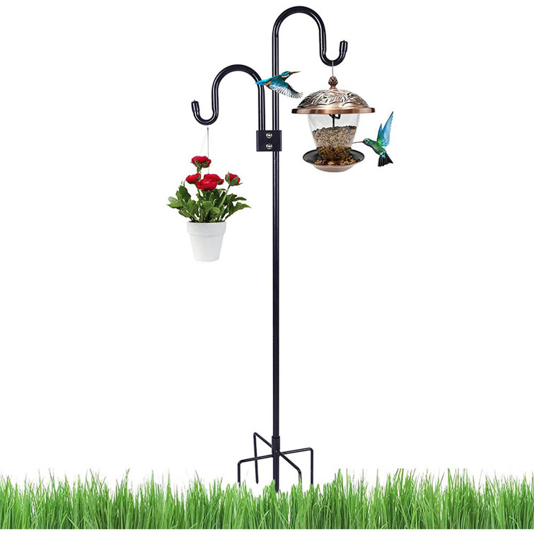 NKJUNEER Adjustable Bird Feeder Pole with 5 Prongs Base Wayfair